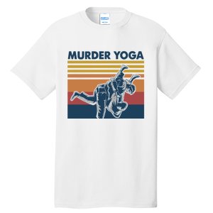 Retro Jiu Jitsu Murder Yoga Jiu Jitsu Murder Yoga Tall T-Shirt