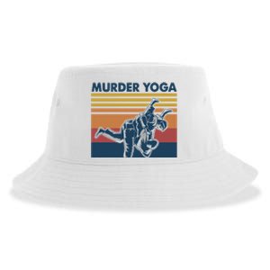 Retro Jiu Jitsu Murder Yoga Jiu Jitsu Murder Yoga Sustainable Bucket Hat