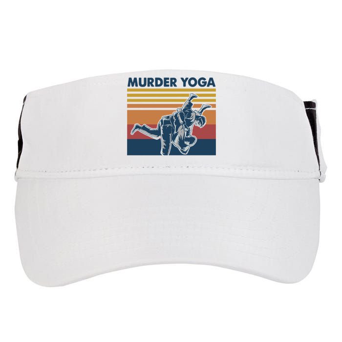 Retro Jiu Jitsu Murder Yoga Jiu Jitsu Murder Yoga Adult Drive Performance Visor