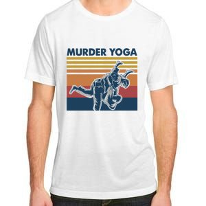 Retro Jiu Jitsu Murder Yoga Jiu Jitsu Murder Yoga Adult ChromaSoft Performance T-Shirt