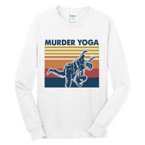 Retro Jiu Jitsu Murder Yoga Jiu Jitsu Murder Yoga Tall Long Sleeve T-Shirt