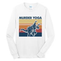 Retro Jiu Jitsu Murder Yoga Jiu Jitsu Murder Yoga Tall Long Sleeve T-Shirt