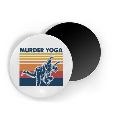 Retro Jiu Jitsu Murder Yoga Jiu Jitsu Murder Yoga Magnet