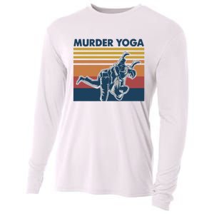 Retro Jiu Jitsu Murder Yoga Jiu Jitsu Murder Yoga Cooling Performance Long Sleeve Crew