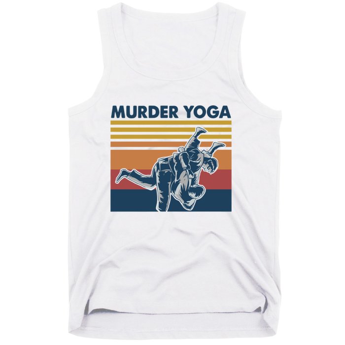 Retro Jiu Jitsu Murder Yoga Jiu Jitsu Murder Yoga Tank Top