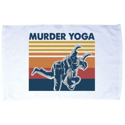 Retro Jiu Jitsu Murder Yoga Jiu Jitsu Murder Yoga Microfiber Hand Towel