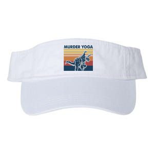 Retro Jiu Jitsu Murder Yoga Jiu Jitsu Murder Yoga Valucap Bio-Washed Visor