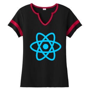 React Javascript Js Frontend Software Engineer Programmer Ladies Halftime Notch Neck Tee