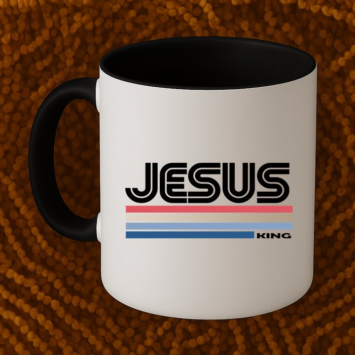 Retro Jesus King Mug
