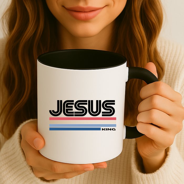 Retro Jesus King Mug
