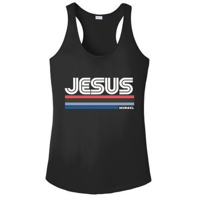 Retro Jesus King Ladies PosiCharge Competitor Racerback Tank