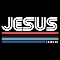 Retro Jesus King Tall Sweatshirt