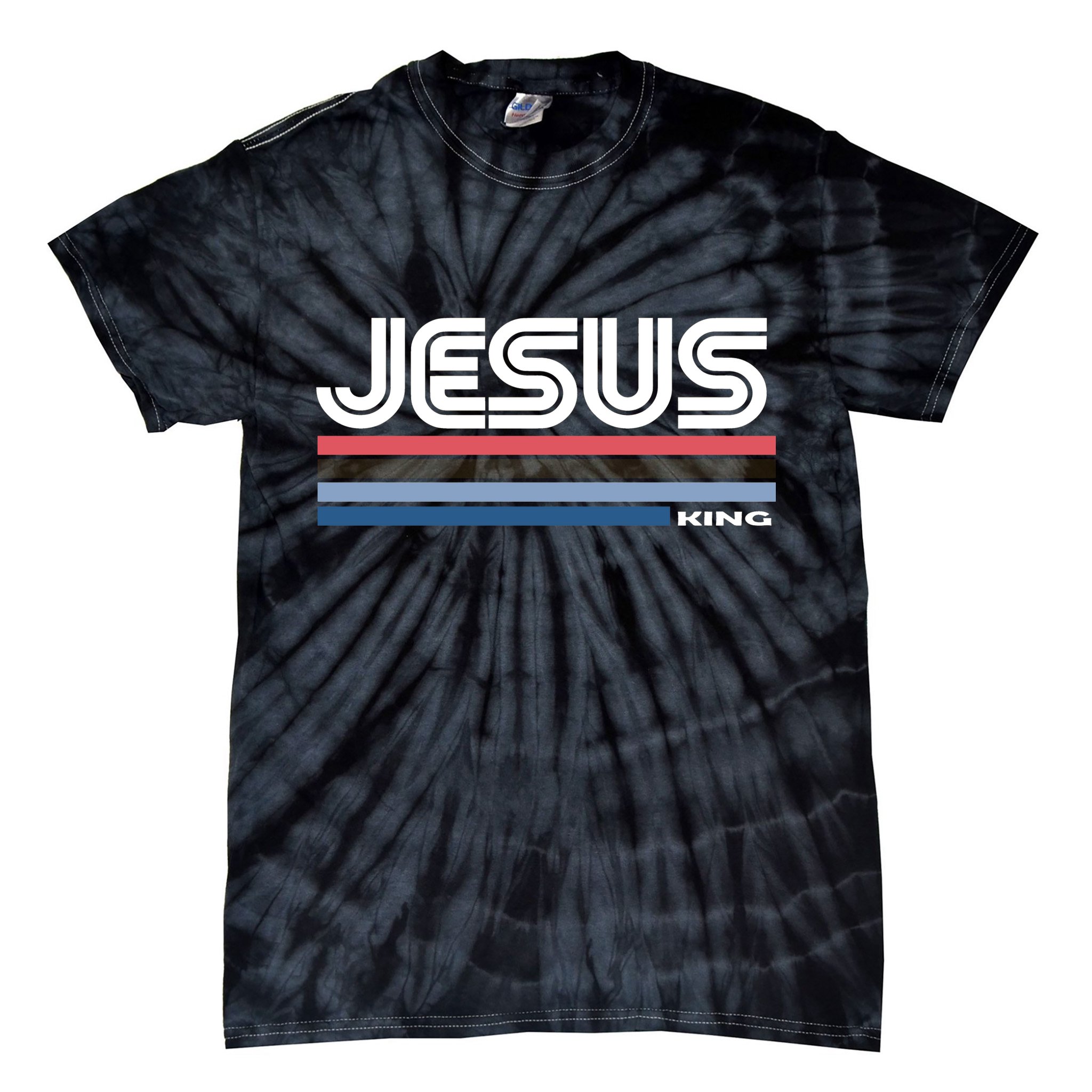 Retro Jesus King Tie-Dye T-Shirt