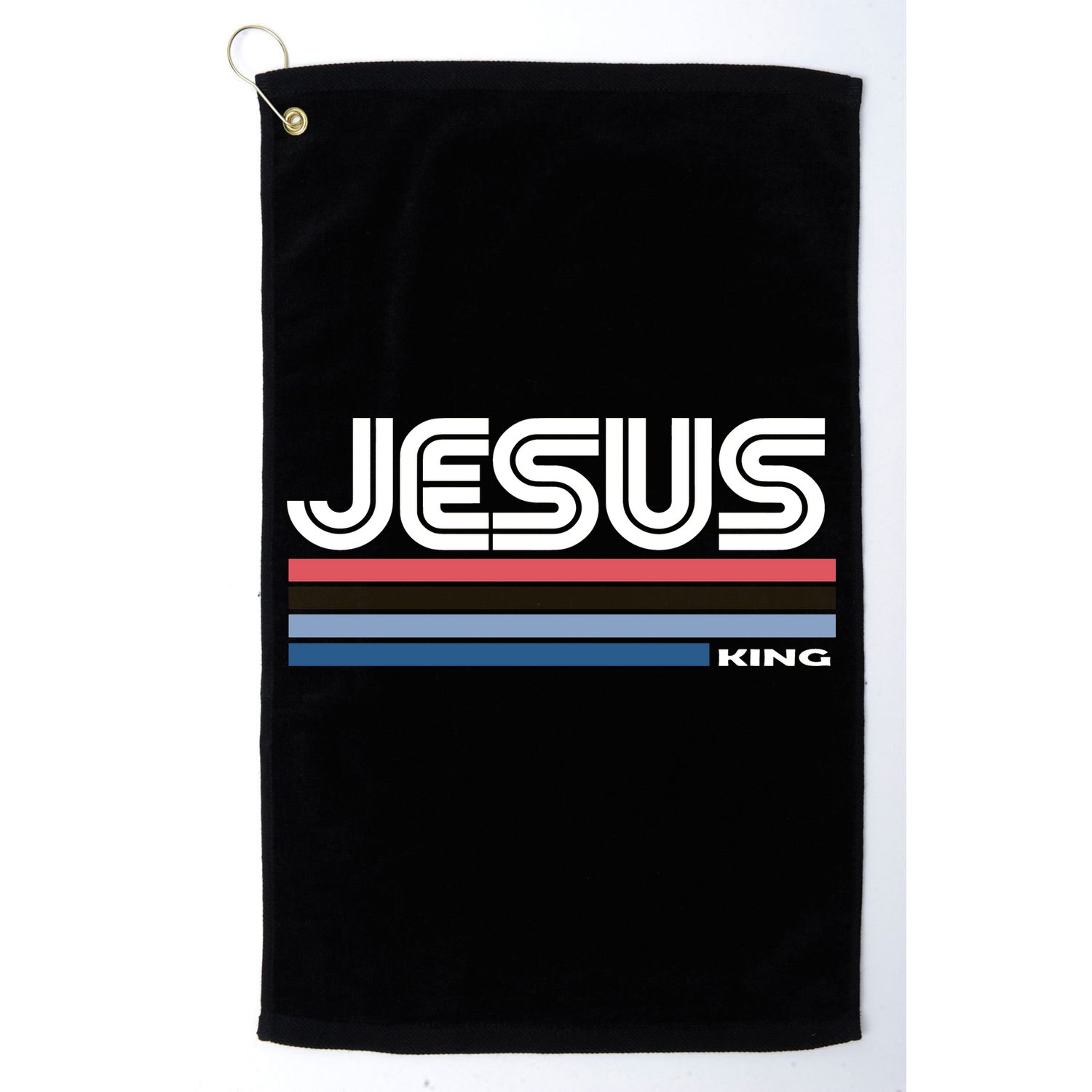 Retro Jesus King Golf Towel