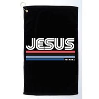 Retro Jesus King Golf Towel