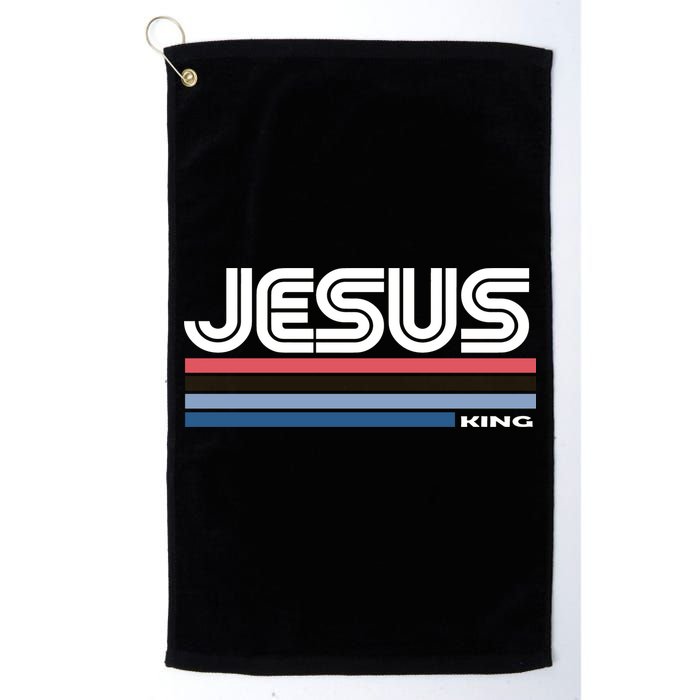 Retro Jesus King Golf Towel