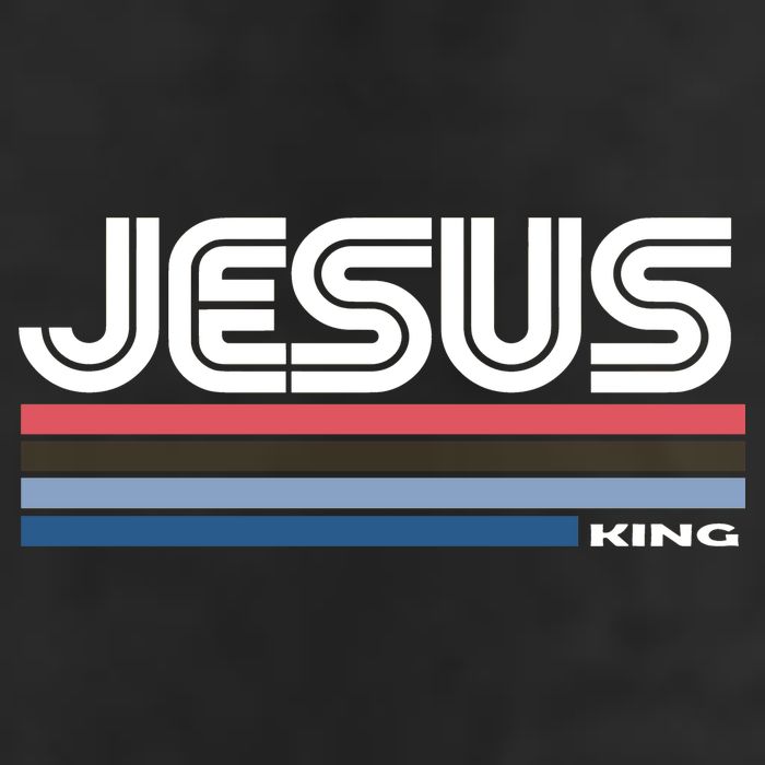 Retro Jesus King Golf Towel