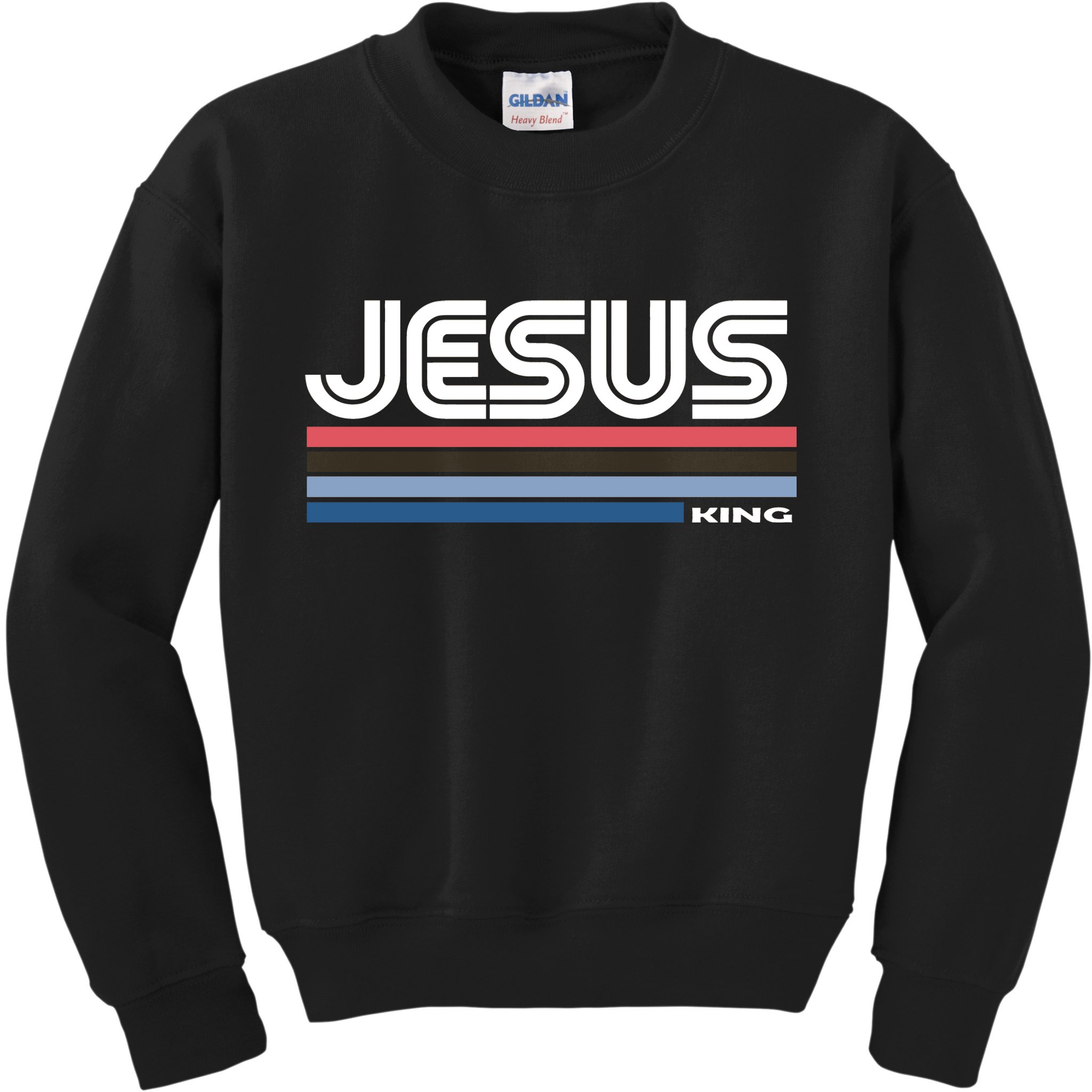 Retro Jesus King Kids Sweatshirt