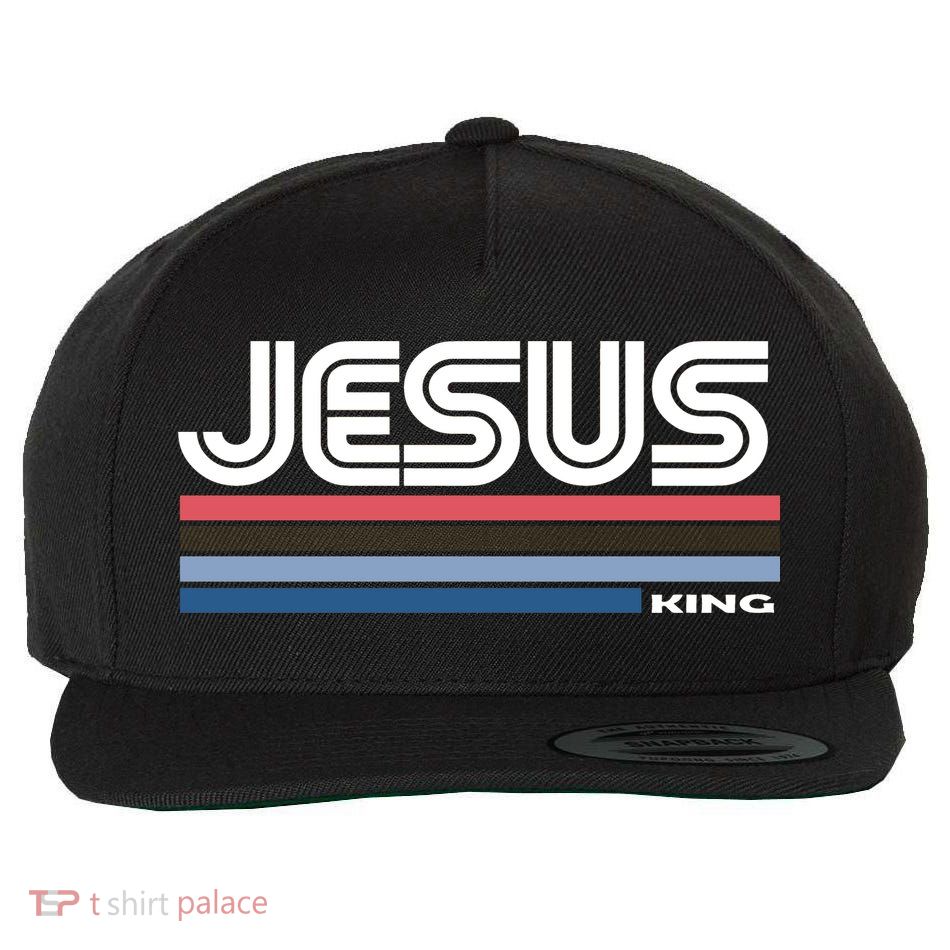 Retro Jesus King Wool Snapback Cap