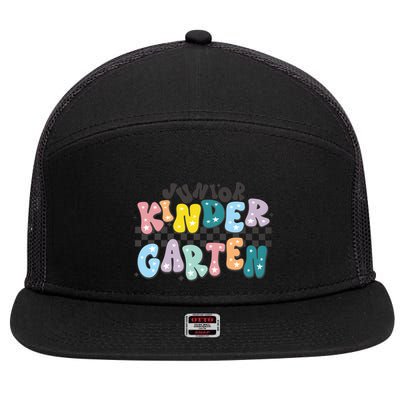 Retro Junior Kindergarten 7 Panel Mesh Trucker Snapback Hat