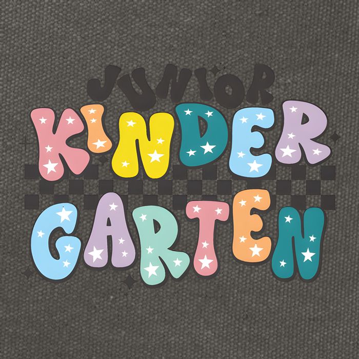 Retro Junior Kindergarten Cotton Canvas Backpack