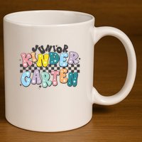 Retro Junior Kindergarten 11oz C Handle Ceramic Mug