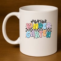 Retro Junior Kindergarten 11oz C Handle Ceramic Mug