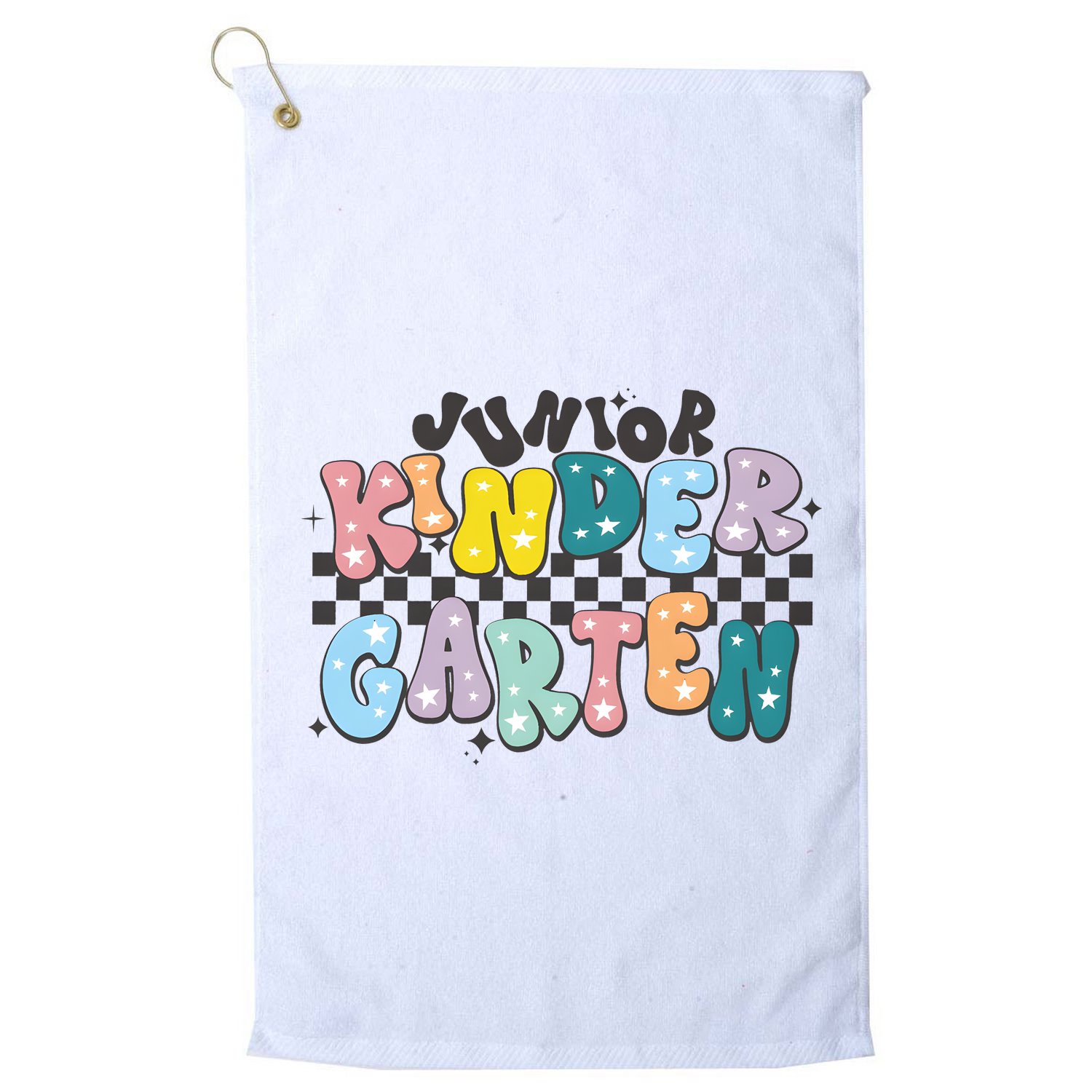 Retro Junior Kindergarten Golf Towel
