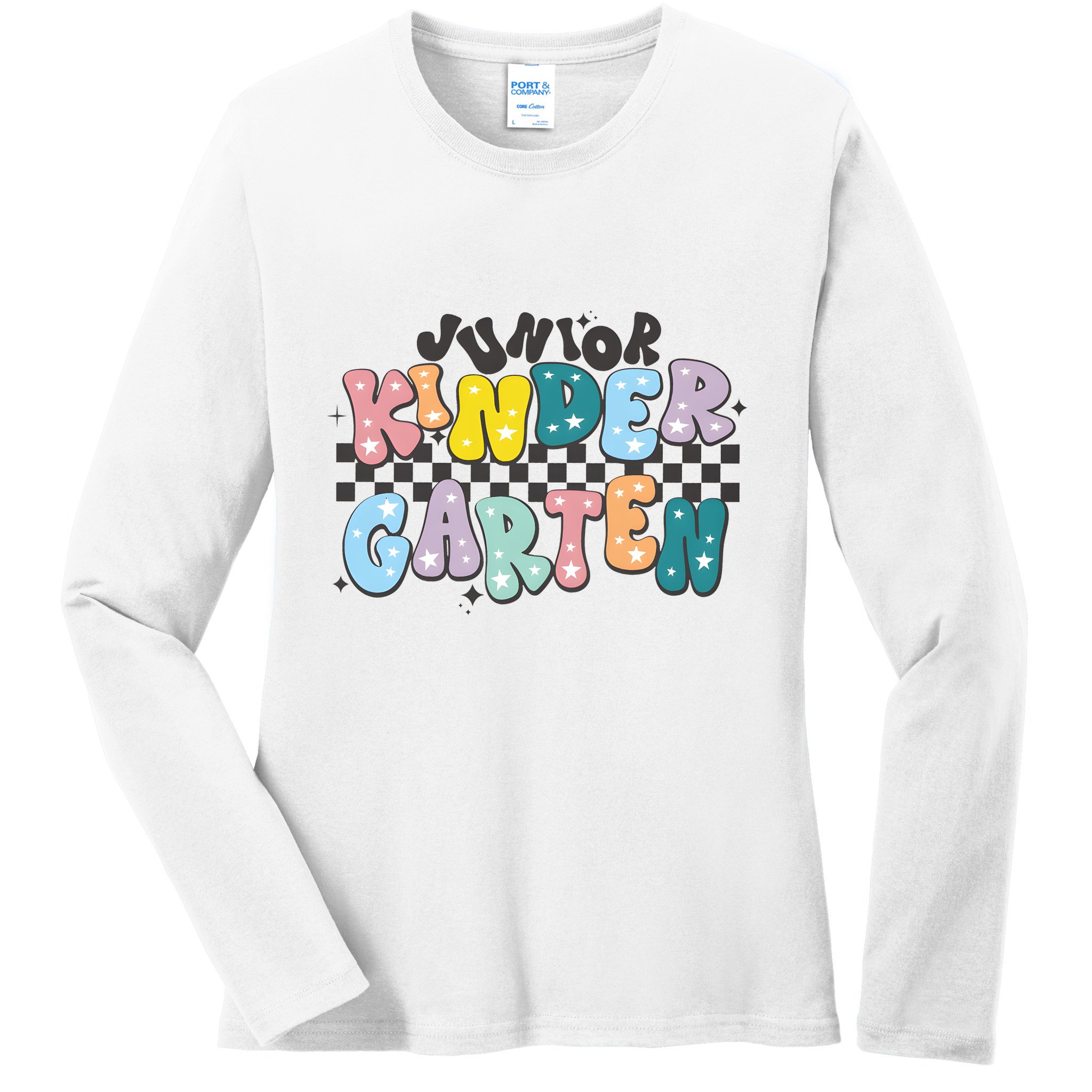 Retro Junior Kindergarten Ladies Long Sleeve Shirt