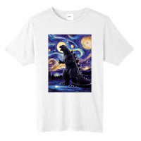 Retro Japanese Kaiju Monster Starry Night Parody Tall Fusion ChromaSoft Performance T-Shirt