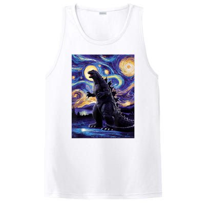 Retro Japanese Kaiju Monster Starry Night Parody PosiCharge Competitor Tank