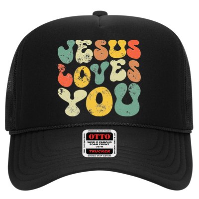 Retro Jesus Loves You Vintage Christian Hat
