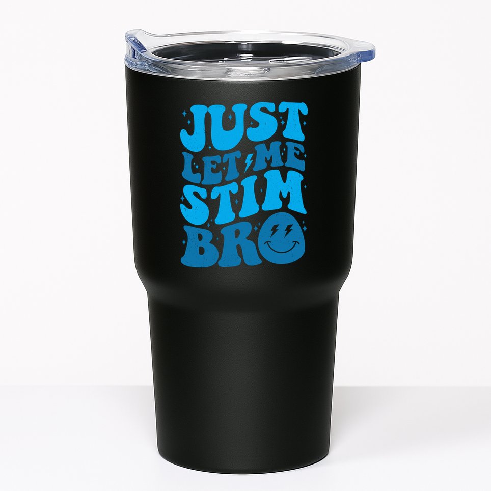 Retro Just Let Me Stim Bro Autism Awareness Tumbler