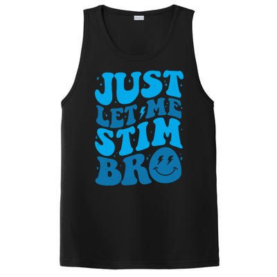 Retro Just Let Me Stim Bro Autism Awareness PosiCharge Competitor Tank