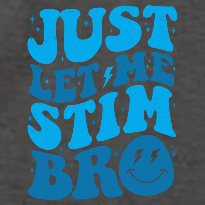 Retro Just Let Me Stim Bro Autism Awareness Vector Backpack