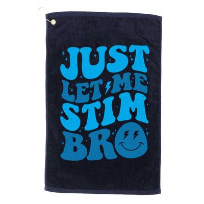 Retro Just Let Me Stim Bro Autism Awareness Golf Towel
