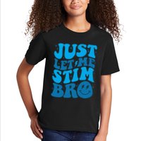 Retro Just Let Me Stim Bro Autism Awareness Kids T-Shirt