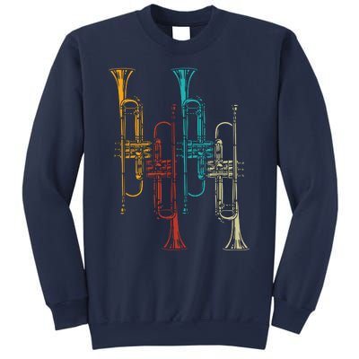 Retro Jazz Music Trumpeter Gifts Trumpet Sweatshirt