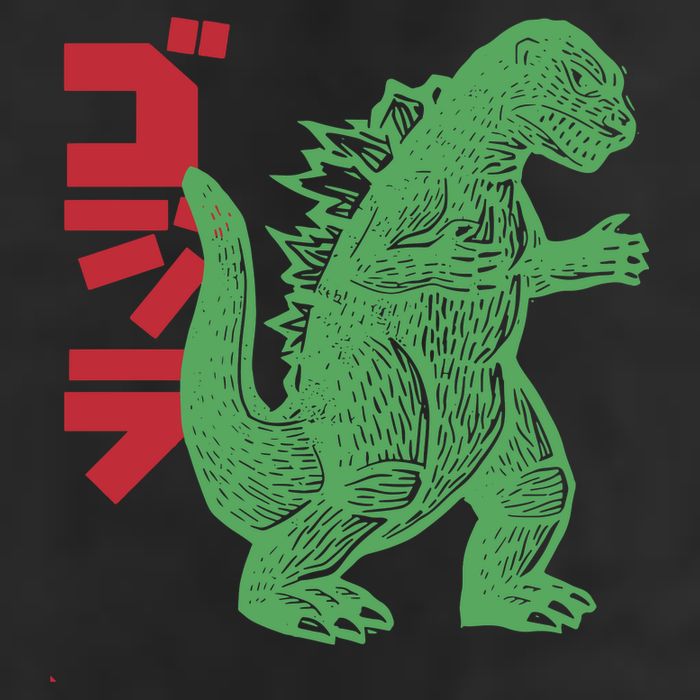 Retro Japanese Monster Movie Inspired 25L Jumbo Tote