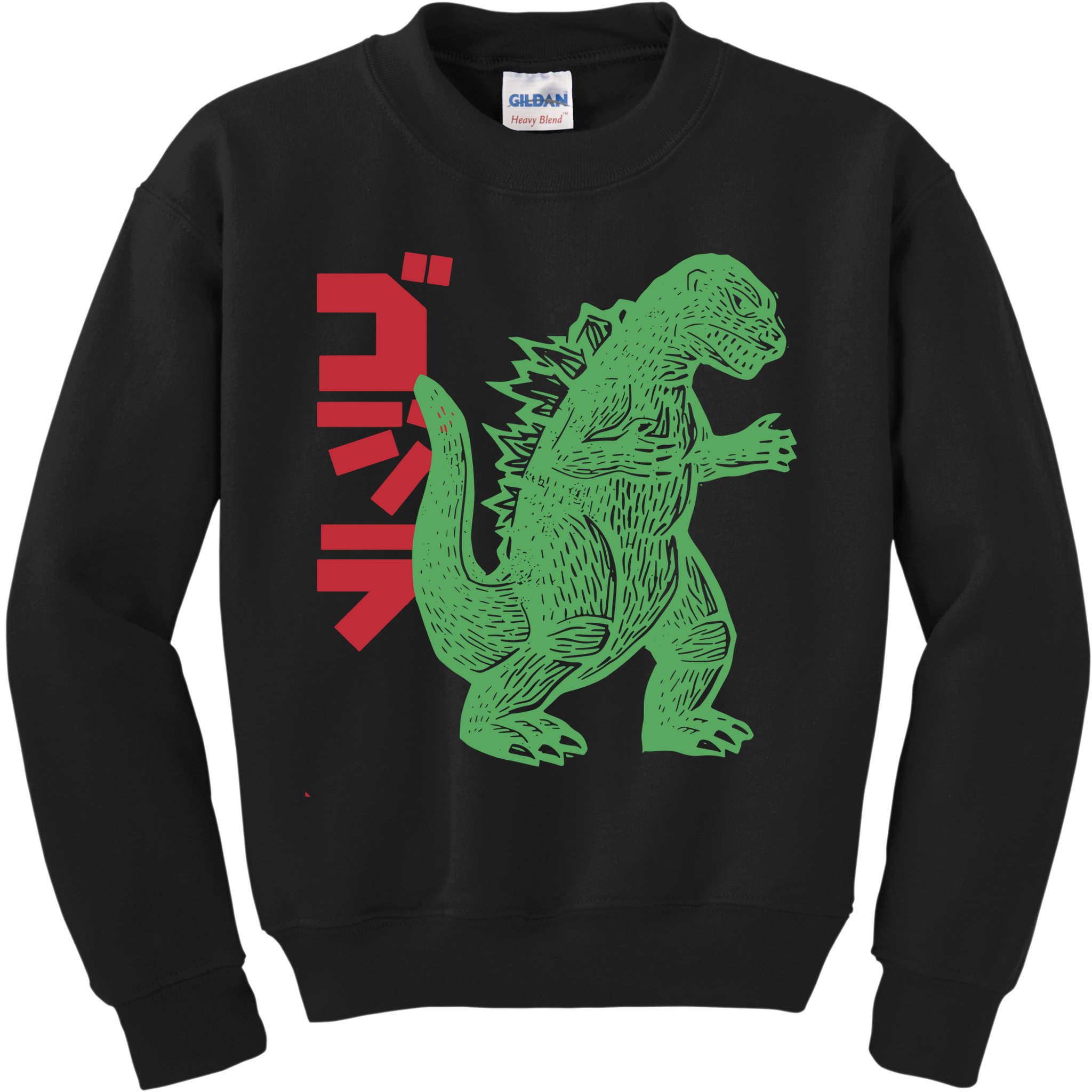 Retro Japanese Monster Movie Inspired Kids Sweatshirt