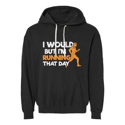 Running Jogging Marathon Runners Meaningful Gift Garment-Dyed Fleece Hoodie