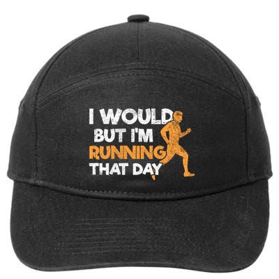 Running Jogging Marathon Runners Meaningful Gift 7-Panel Snapback Hat