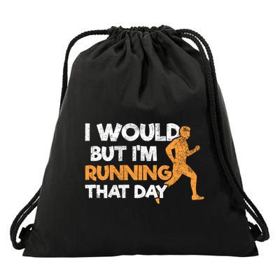 Running Jogging Marathon Runners Meaningful Gift Drawstring Bag