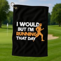 Running Jogging Marathon Runners Meaningful Gift Golf Towel