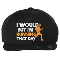 Running Jogging Marathon Runners Meaningful Gift Wool Snapback Cap