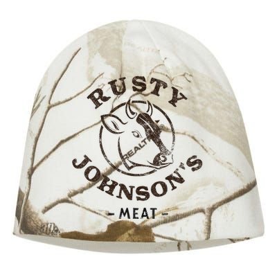 Rusty Johnson's Meat Company, Funny Innuendo Kati - Camo Knit Beanie