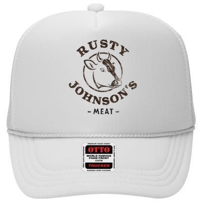 Rusty Johnson's Meat Company, Funny Innuendo High Crown Mesh Back Trucker Hat