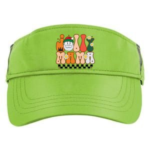 Retro Jolly Mama Christmas Adult Drive Performance Visor