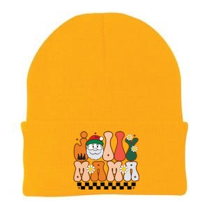 Retro Jolly Mama Christmas Knit Cap Winter Beanie