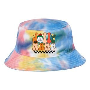 Retro Jolly Mama Christmas Tie Dye Newport Bucket Hat